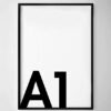 A1 (59.4 x 84.1 cm) Black Frame