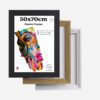 Black Step Molding 50cm x 70cm Picture Photo Poster Frame Wall Mounted -Shatterproof Perspex Front -Landscape Portrait Hanging - Image 4