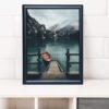 Black SD Molding 50cm x 70cm Picture Frame Wall Mounted Shatterproof Perspex Front -Landscape Portrait Display - Image 3