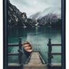 Black SD Molding 50cm x 70cm Picture Frame Wall Mounted Shatterproof Perspex Front -Landscape Portrait Display - Image 2
