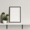 Black A1 Poster Frame with White A2 Mount Wall Hanging Mount Poster With Shatter Proof Perspex Sheets - Image 6