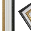 All Sizes Ornate Shabby Chic Black Picture Poster Frame Antique Vintage Style MDF Backing Board with Perspex Sheet - Image 4