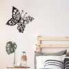 Metal Wall Art Elegant Butterfly Metal Wall Decor Modern Metal Wall Silhouette Easy Installation Home Decoration for Bedroom - Image 2