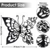 Metal Wall Art Elegant Butterfly Metal Wall Decor Modern Metal Wall Silhouette Easy Installation Home Decoration for Bedroom - Image 4