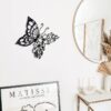 Metal Wall Art Elegant Butterfly Metal Wall Decor Modern Metal Wall Silhouette Easy Installation Home Decoration for Bedroom - Image 5