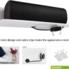 OAPRIRE White Floating Wall Shelves Set of 2 - Easily Expand Wall Space - Acrylic Small Shelf for Bedroom, Bathroom, Kitchen, Living Room, Office, Playroom with Cable Clips - Image 4