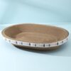 Cat Scratching Board Oval-shaped Cardboard Bowl High-Density for Indoor Cats Grinding Claw - Image 4