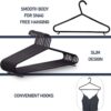 Black Plastic Hanger with Trouser for Clothing Rail, Cupboard and Stores - Image 2
