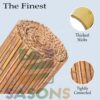 Bamboo Fencing Screen Roll Panel: Natural Slated Wind Shield Protection