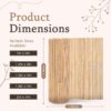 Natural Bamboo Screening Slatted Roll for Garden - Image 3
