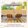 Natural Bamboo Screening Slatted Roll for Garden - Image 4