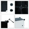 Portable Wardrobe Foldable Closet with 12 Compartments, Cabinet Clothes Storage Organizer Shelf with Clothes Hanging Rails for Bedroom - Image 10