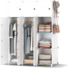 Foldable Closet with 12