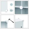 Foldable Closet with 12
