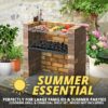 Garden Mile DIY Build your own barbecue Grilling set Charcoal bbq tray barbecue grill Barbeque grill outdoor DIY charcoal barbecues rack - Image 2