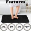 Bath Mat Set 2 Piece Machine Washable for Bathroom,