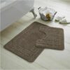 Bath Mat Set 2 Piece Machine Washable for Bathroom,
