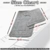 Bath Mat Set 2 Piece Machine Washable for Bathroom,