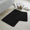 Bath Mat Set 2 Piece Machine Washable for Bathroom,