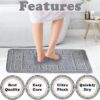 Bath Mat Set 2 Piece Machine Washable for Bathroom,