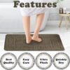 Bath Mat Set 2 Piece Machine Washable for Bathroom,