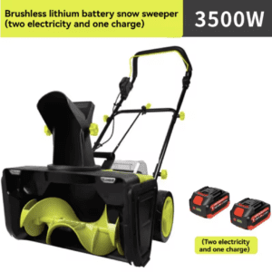 3500W 40V Brushless Electric Snow Plow Thrower Cordless Snow Sweeper Clean Street Courtyard Snow Shoveling Snow Remover Machine