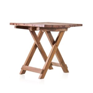 Square Folding Coffee Table – 50cm – Recycled Wood