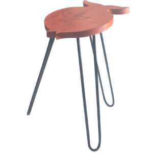 Albasia Wood Fish Stand – Terracotta