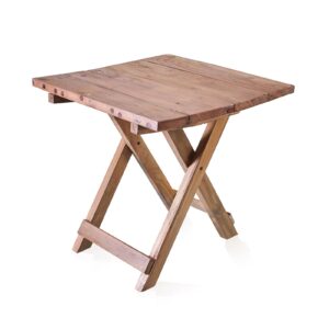 Square Folding Coffee Table – 50cm – Recycled Wood