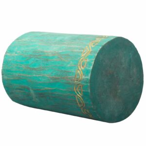 Tribal Stool / Table –  Albasia – Turquoise