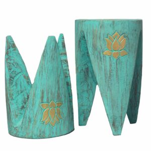 Interlocking Table/Stool set of 2 – Lrg Turquoise