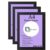 Frame Spot A4 Black Photo Frames Set of 3 (21 x 29.7 cm) | Portrait & Landscape Picture Frames | Styrene Wall Mount Frames for Living Room, Gallery & Home Décor