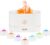 Flame Diffuser Humidifier Essential Oil Diffuser 180ml Aromatherapy Diffuser with Auto Off Function Silent Operation 7 Color Changing LED Lights