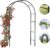Garden Arch Green Metal – Heavy Duty Steel Frame Support Arches for Climbing Plants, Roses, Vegetables, Outdoor Decoration