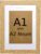 New A1 (59.4 x 84.1 cm) OAK Frame With Mount