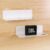 OAPRIRE White Floating Wall Shelves Set of 2 – Easily Expand Wall Space – Acrylic Small Shelf for Bedroom, Bathroom, Kitchen, Living Room, Office, Playroom with Cable Clips