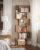 FS Bookcase, 6 Tier Shelf, Storage Unit, Divider, Living Room, Bedroom, Office, Modern Style, Rustic Brown