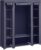 Fabric Portable Wardrobe for Bedroom Clothes Rail Navy Blue Fabric Wardrobe