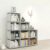 FRAMESPOT 9 Cube Bookcase Ladder Cube Shelving Unit Bookshelf Cube Shelves Under Stairs Storage Unit Cube Storage Organiser