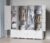 Portable Wardrobe 16 Cube Foldable Closet w/ 3 Clothes Hanging Rails, Deeper Cube Modular Cabinet Storage