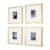 Pack of 4 | A3 (21 x 29.7 cm) | Black, White, Oak MDF Wooden Frame | Without Mount