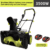 3500W 40V Brushless Electric Snow Plow Thrower Cordless Snow Sweeper Clean Street Courtyard Snow Shoveling Snow Remover Machine