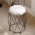 Dressing Table Stool, Vanity Stool Makeup Stool, Velvet Upholstered Seat, Metal Frame,