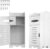 FS Bathroom Floor Cabinet 60X26X26cm Bathroom Storage Units With Open Storage Shelf Cupboard Free Standing Wooden Cabinet Storage Unit for Bedroom