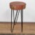Albasia Wood Plant Stand – Terracotta & black detail
